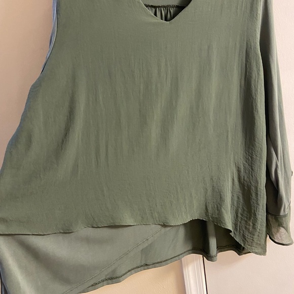Soft Surroundings Deep Green Women's Blouse 2X - Picture 4 of 6